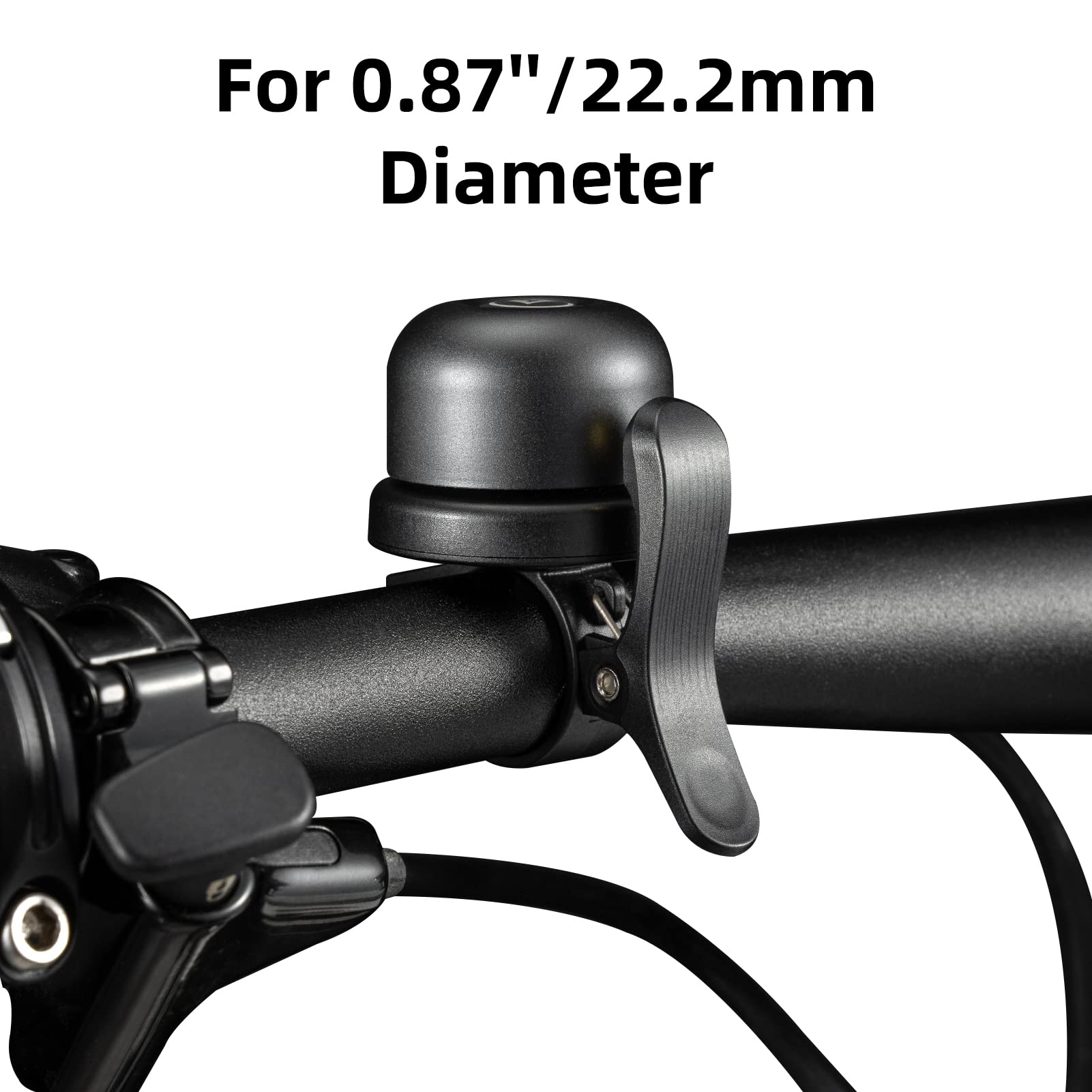 ROCKBROS Hidden AirTag Bike Bell, Anti-Theft GPS Tracker for 0.87"/22.2mm, 1"/25.4mm, 1.25"/31.8mm Handlebars
