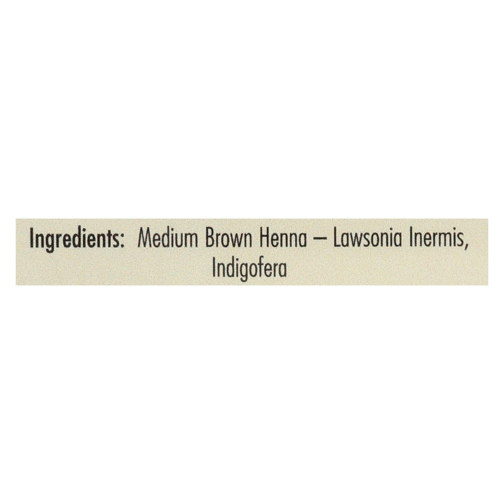 Rainbow Henna Hair Color & Conditioner Medium Brown 4 Oz