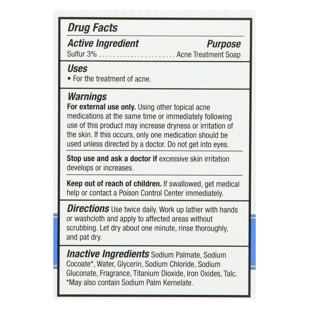 Grandpa's Thylox Sulfur Acne Soap - 3.25 Oz