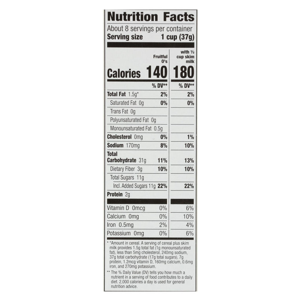 Cascadian Farm Organic Fruitful Os Cereal, 10 Pack