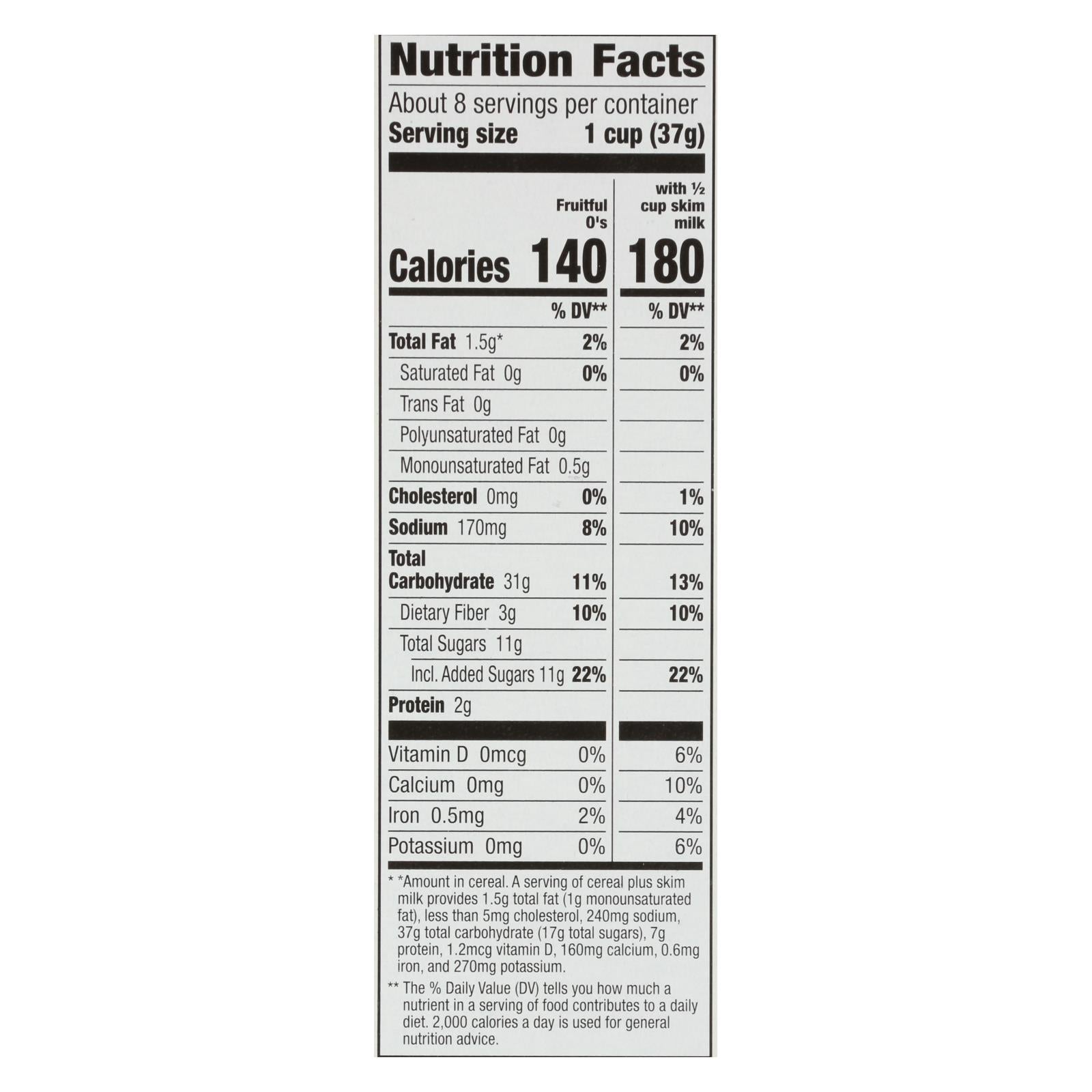 Cascadian Farm Organic Fruitful Os Cereal, 10 Pack