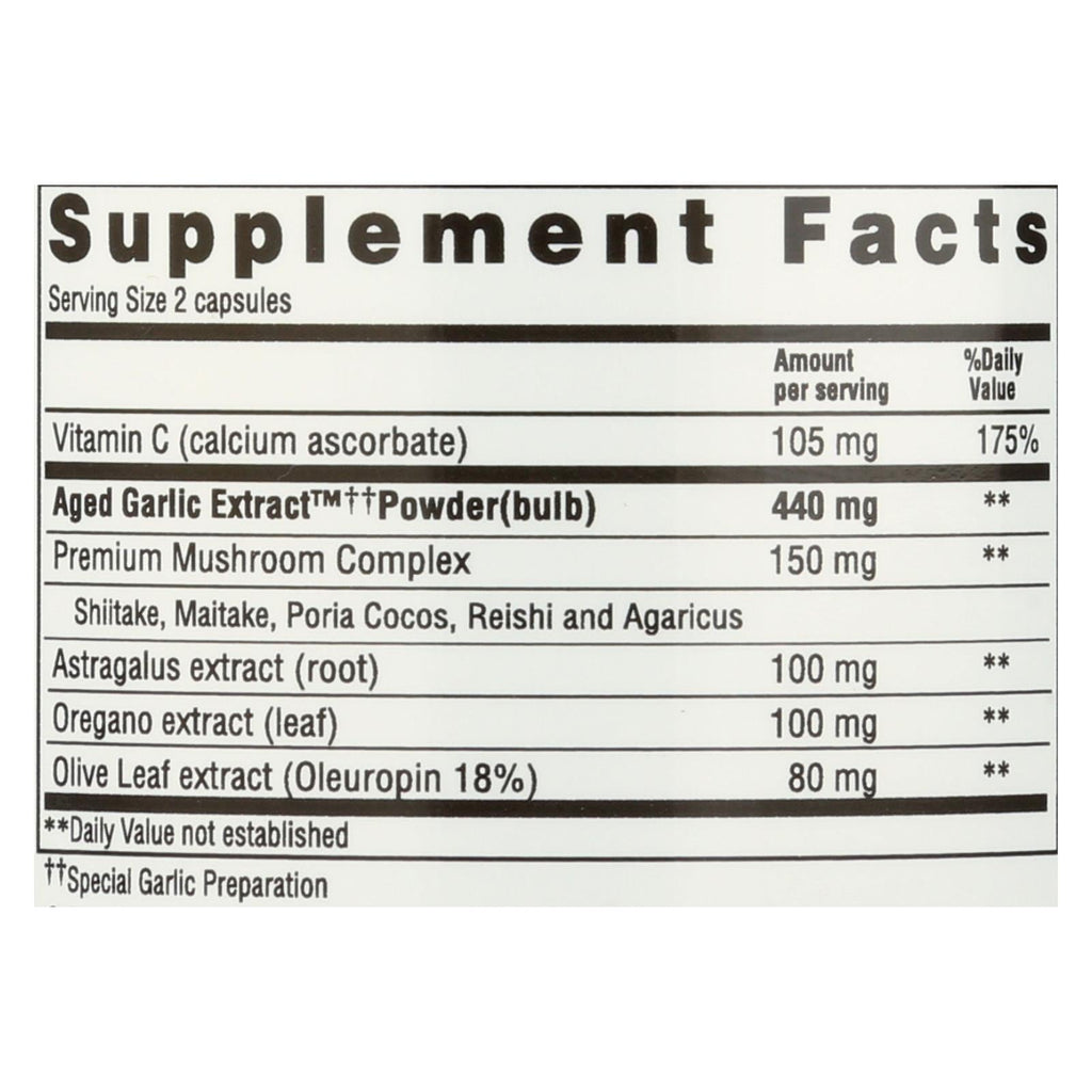 Kyolic Aged Garlic Immune 103 - 100 Capsules