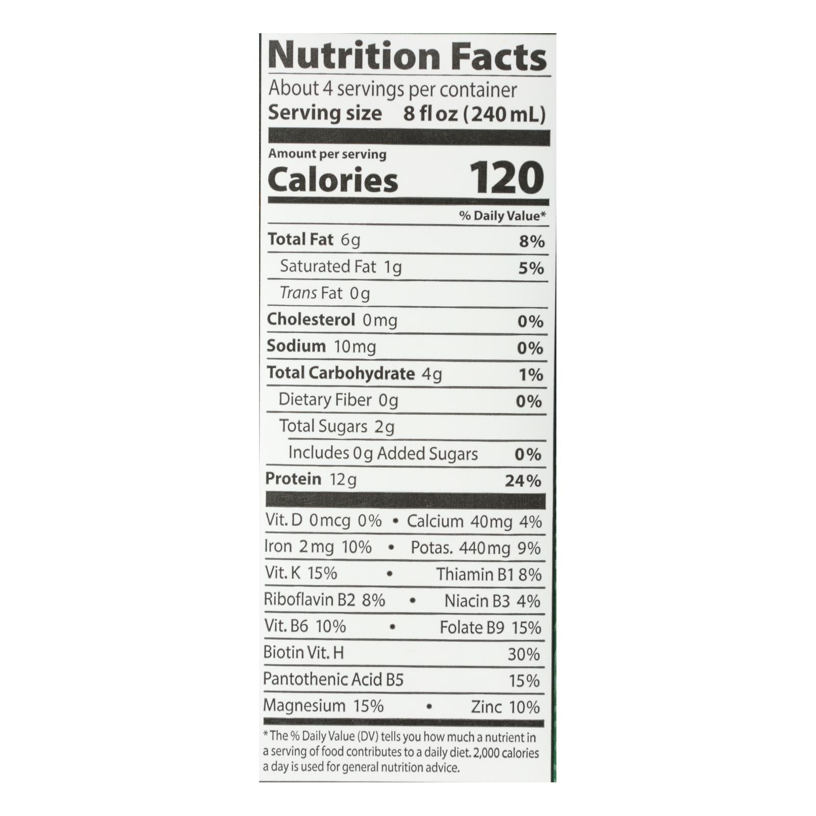 Eden Foods Organic Unsweetened Soymilk, 12-Pack, 32 Fl Oz