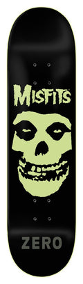 ZERO x Misfits Fiend Skull Glow In The Dark 8.25" SKATEBOARD DECK
