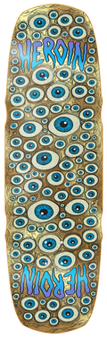 HEROIN Seeing Double Mutated (Gold) 9.5" SKATEBOARD DECK