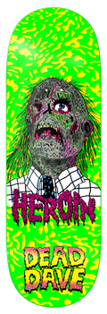 HEROIN Dead Dave Dead Head 10.125" SKATEBOARD DECK