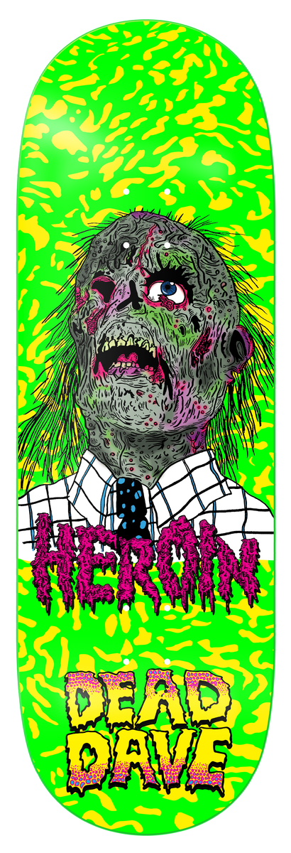 HEROIN Dead Dave Dead Head 10.125" SKATEBOARD DECK