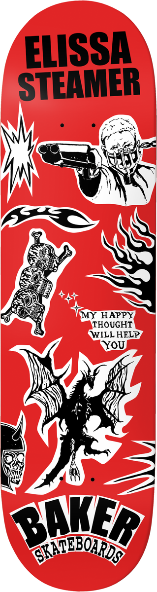 Baker Elissa Steamer Divine Evil 8" Skateboard Deck