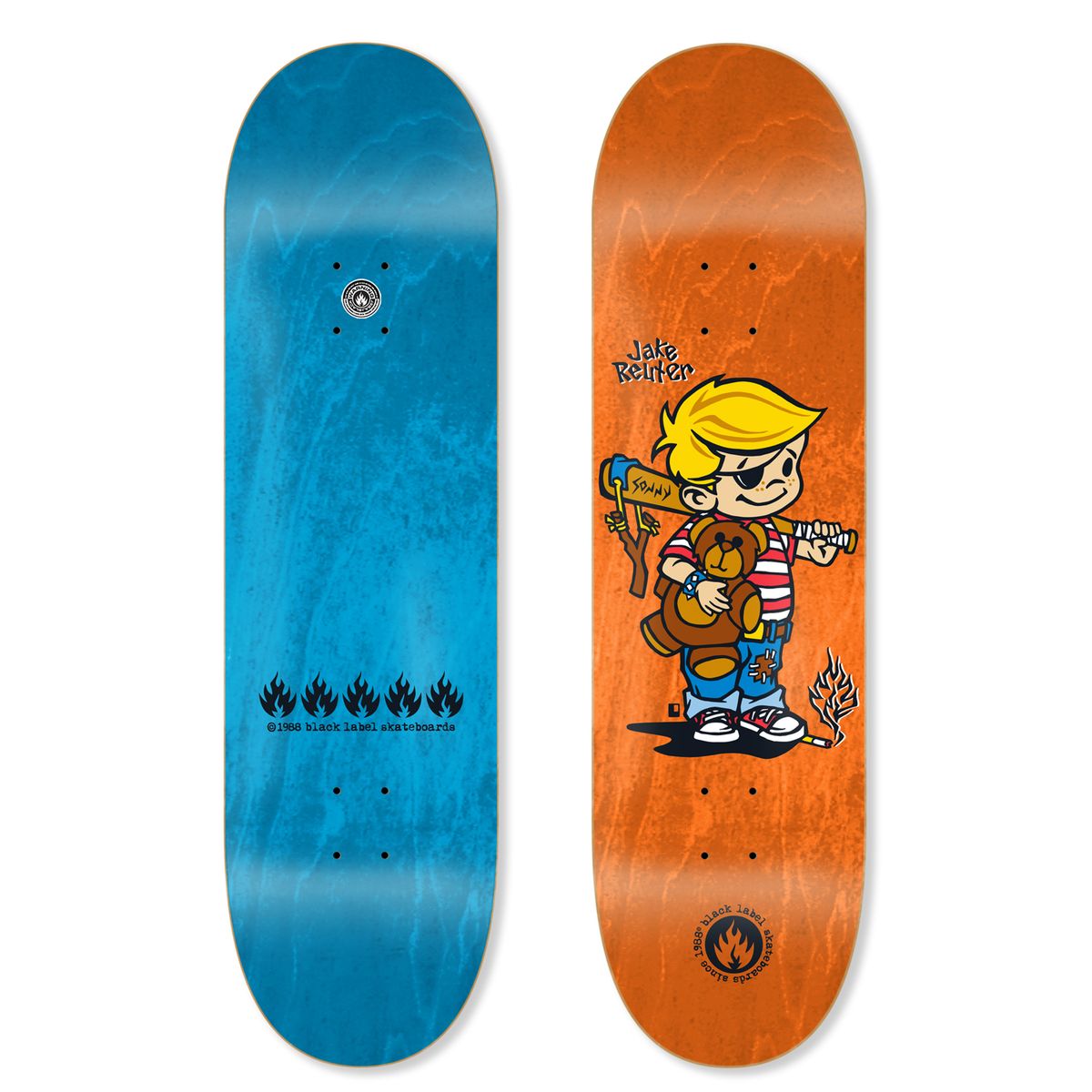 Black Label Jake Reuter "BAD NEWS" 8.75" SKATEBOARD DECK
