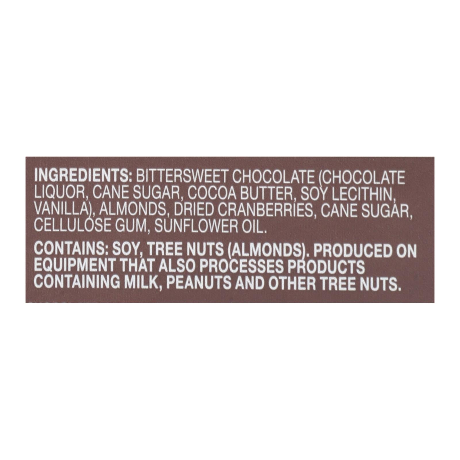 Endangered Dark Chocolate Bars - Cranberry Almond - 12 Pack