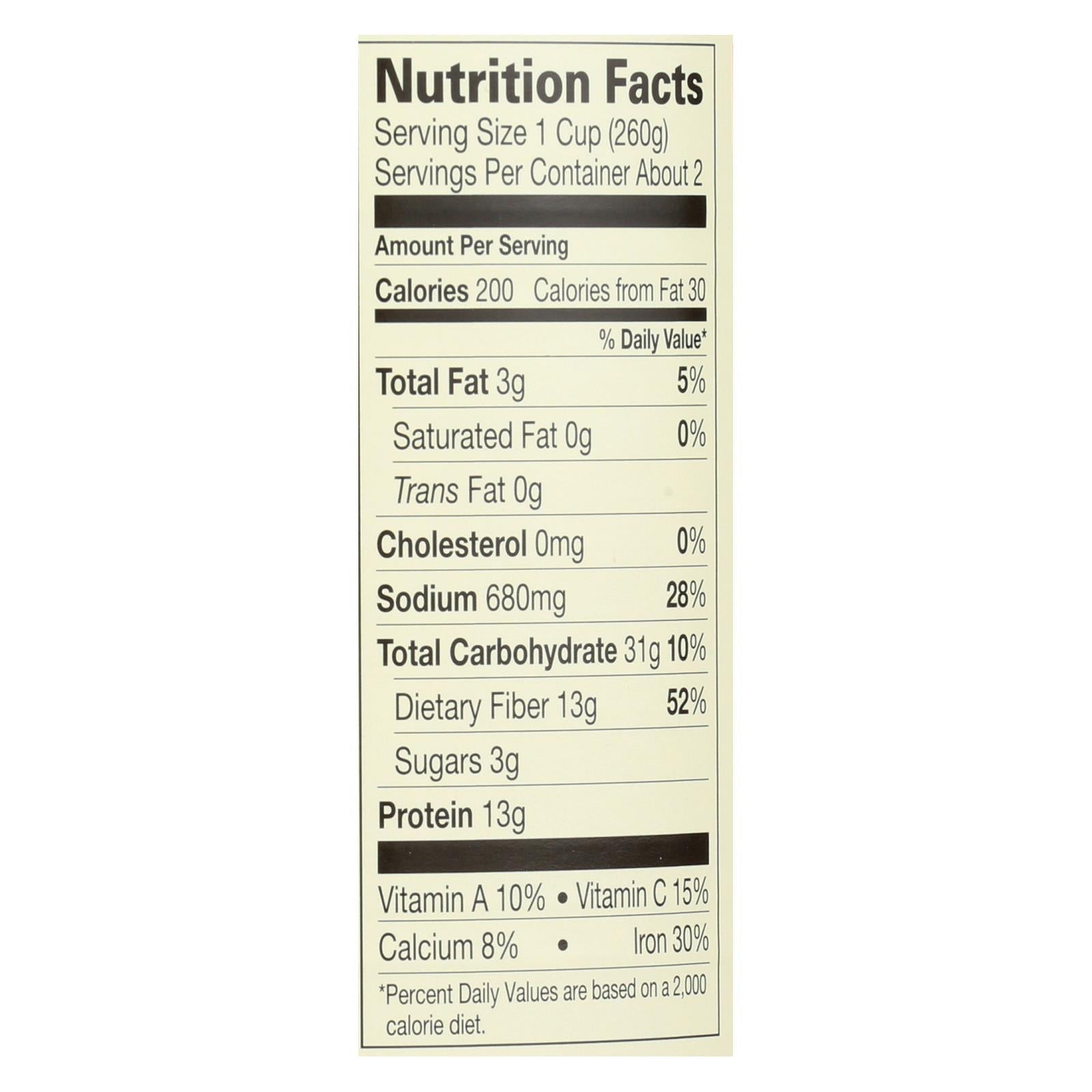Amy's Organic Black Bean Chili, Medium, 12-Pack, 14.7 Oz