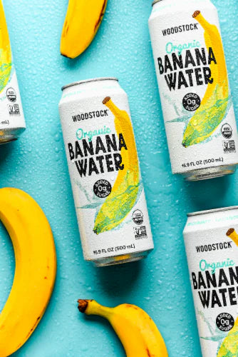 Woodstock Water Organic Banana Still, Pack of 12, 16.9 Fl Oz Bottles