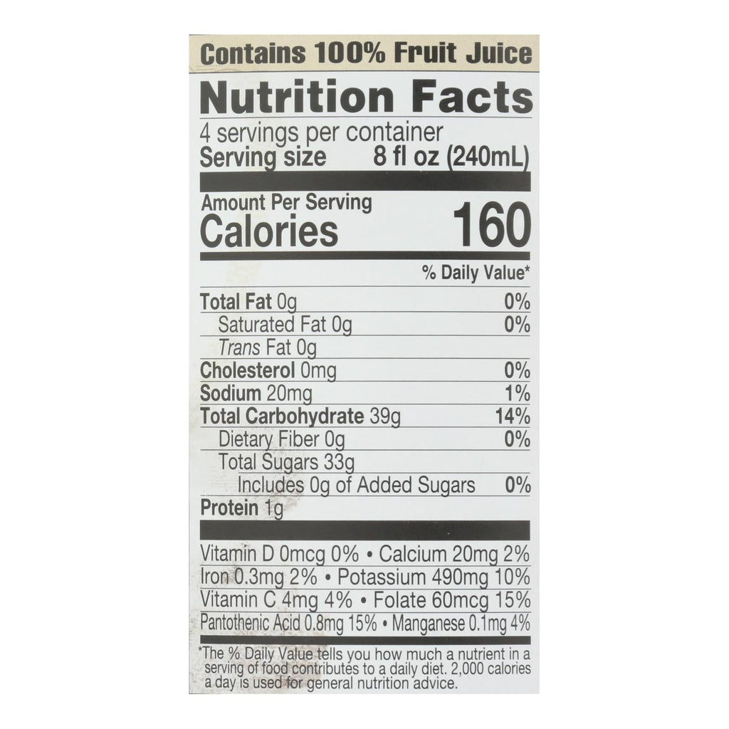 Lakewood Organic Pure Pomegranate Juice, 32 fl oz, 6 Pack