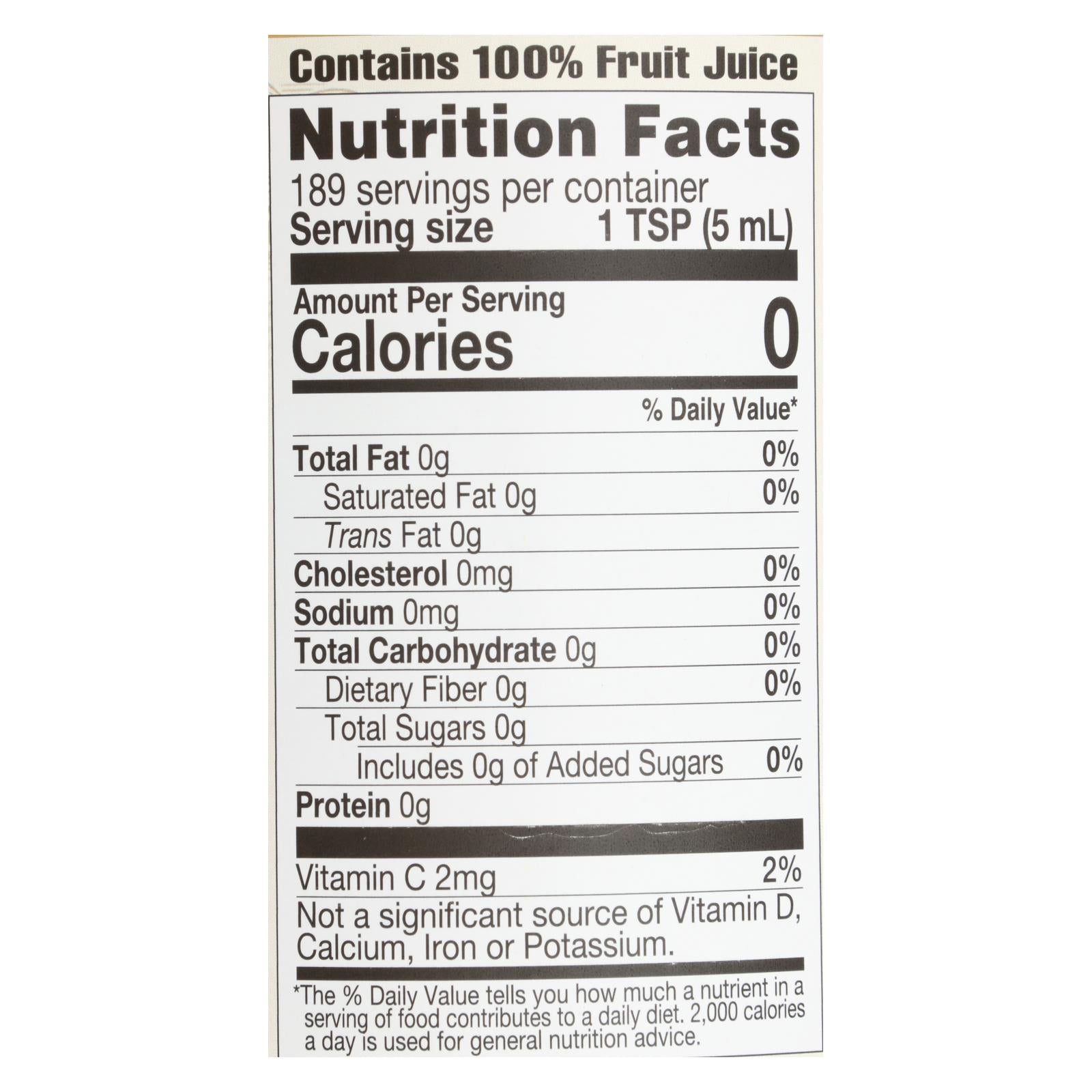 Lakewood Organic Pure Lemon Juice, 32 fl oz, 6-Pack
