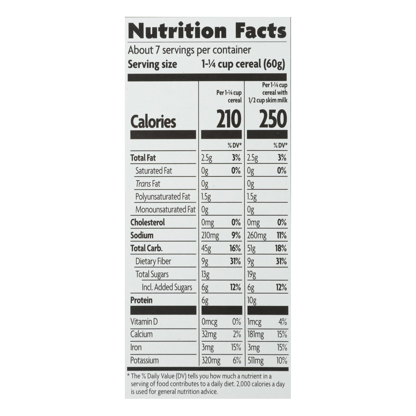Nature's Path Organic Flax Raisin Bran Cereal, 12-Pack