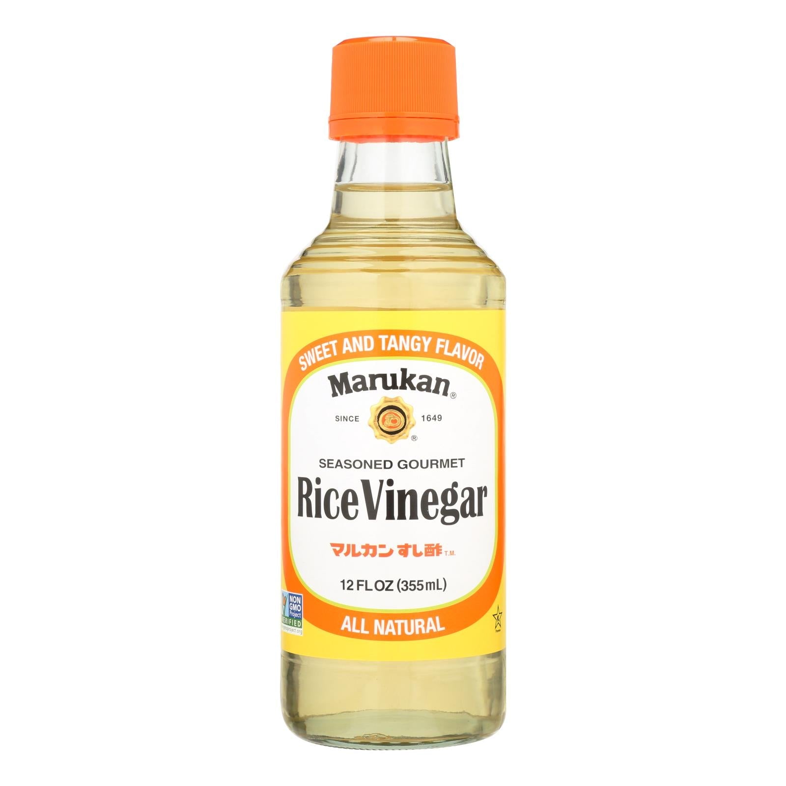 Marukan Seasoned Gourmet Rice Vinegar, 12oz, Pack of 6