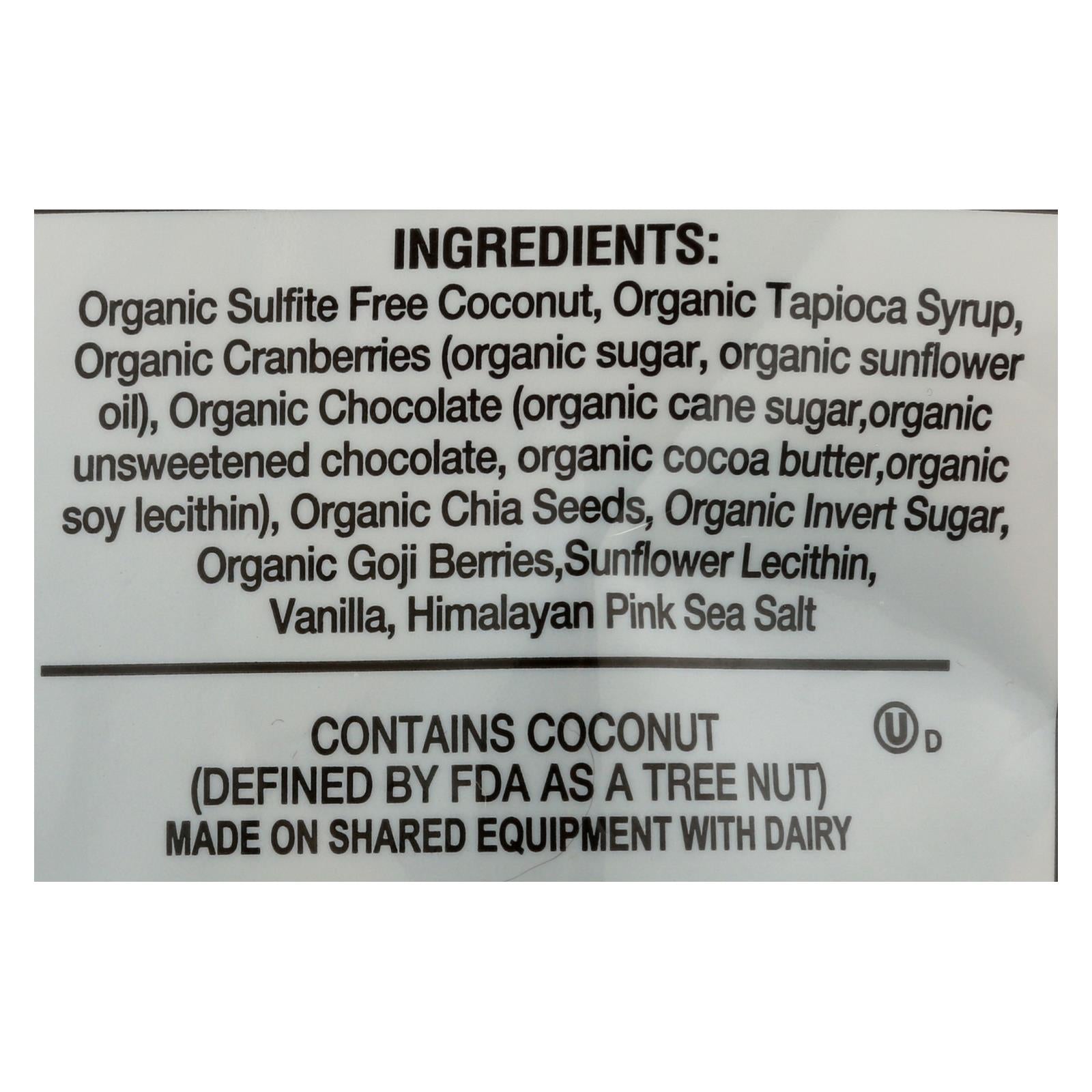 Jennies Organic Cranberry Goji Coconut Bites, 6-Pack