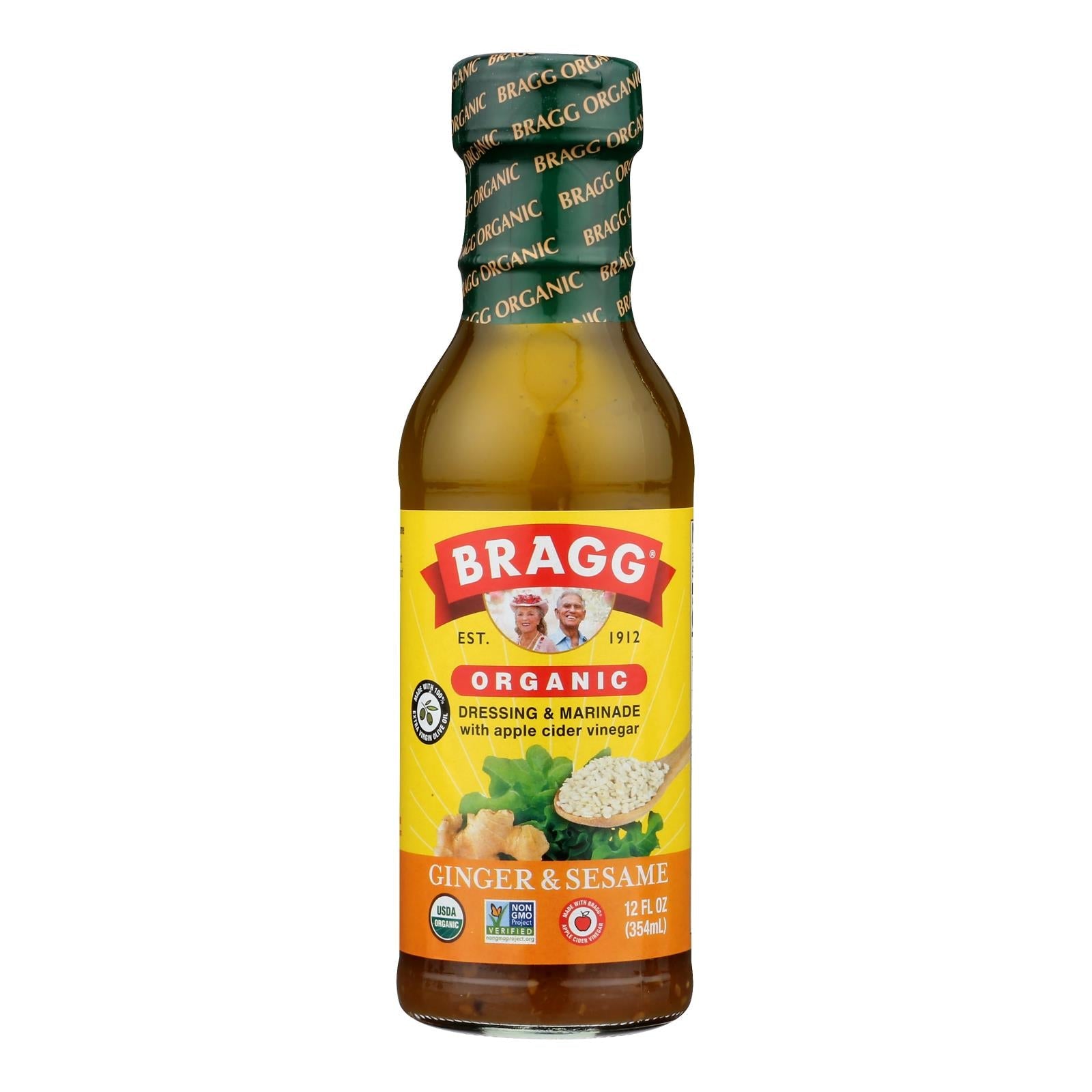 Bragg Ginger & Sesame Dressing/Marinade 12oz, Case of 6