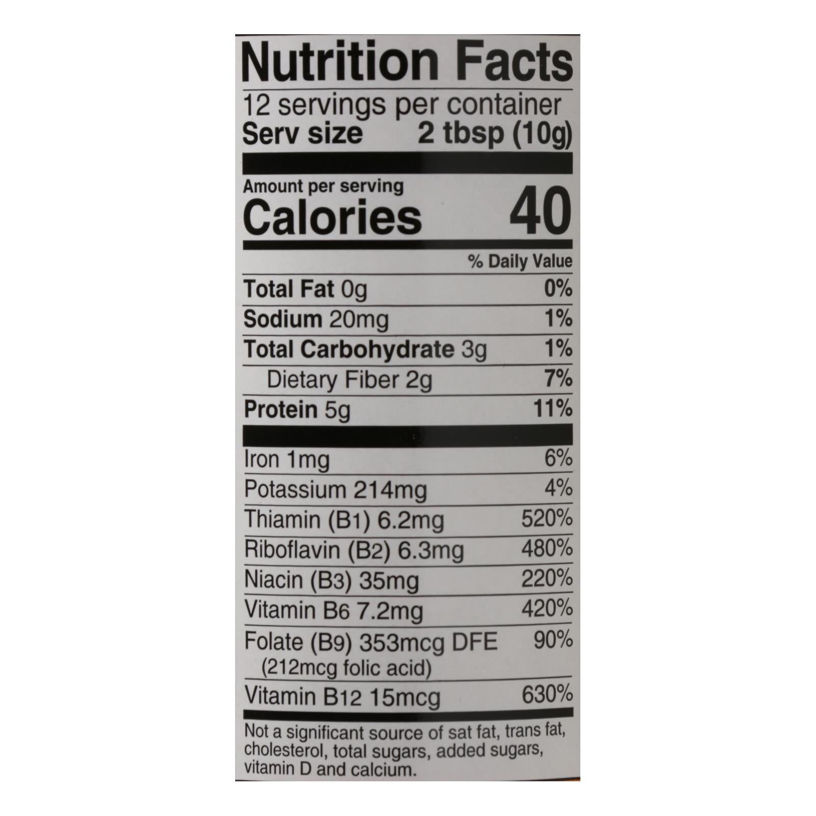 Bragg Nutritional Yeast Seasoning, 4.5 Oz, Case of 12