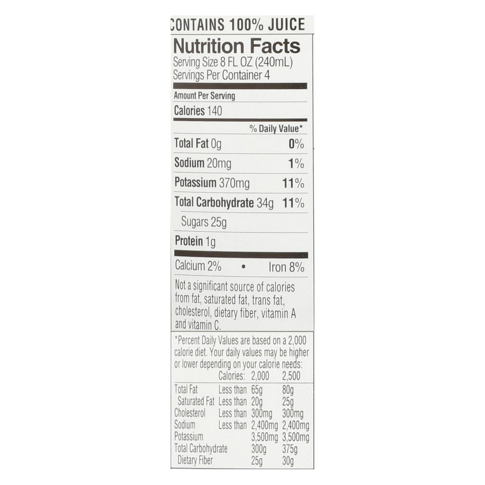 R.W. Knudsen Organic Just Tart Cherry Juice, 6 Pack, 32 fl oz
