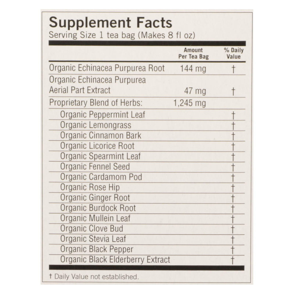 Yogi Echinacea Immune Support Tea, 16 Bags, Case of 6