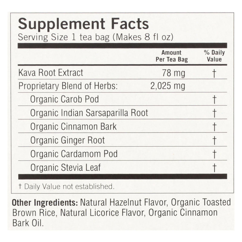 Yogi Kava Stress Relief Herbal Tea, Caffeine-Free, 6-Pack