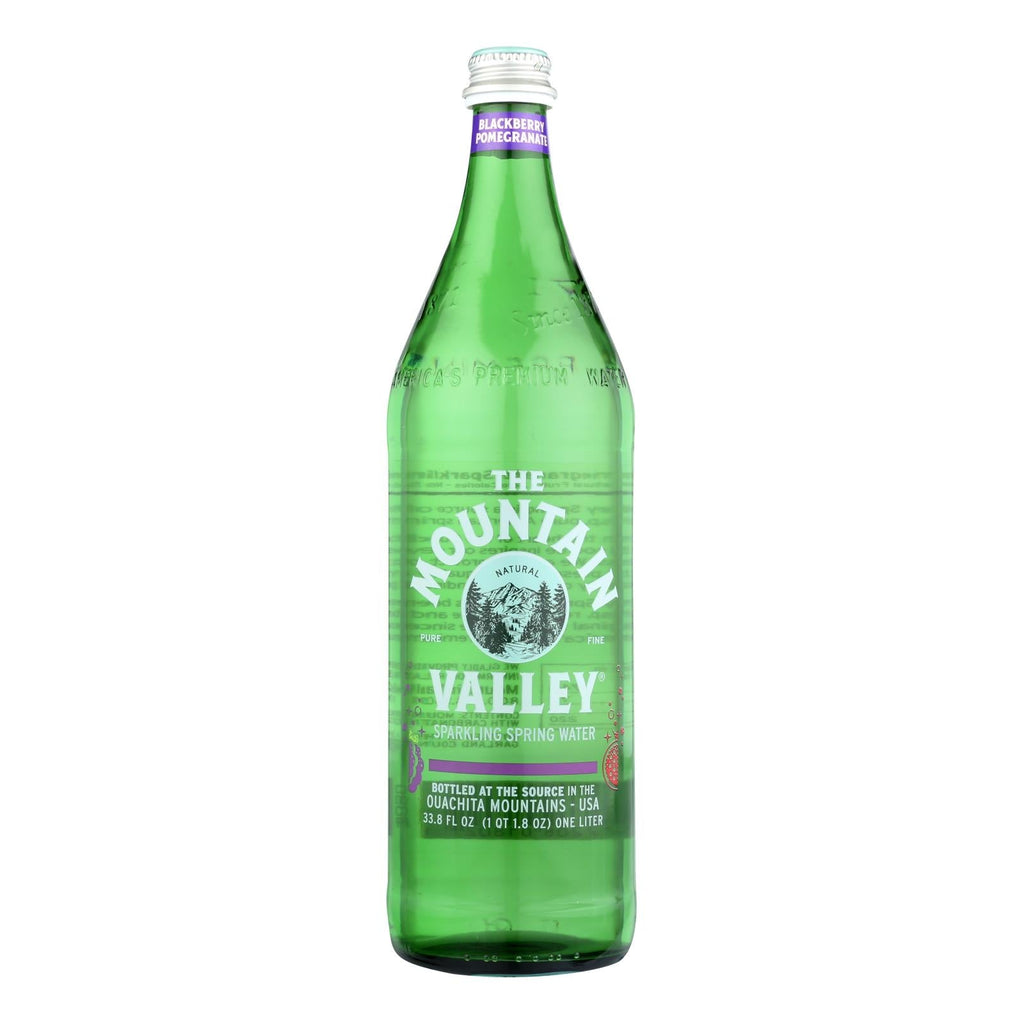 Mountain Valley Blackberry Pomegranate Sparkling Water 12pk