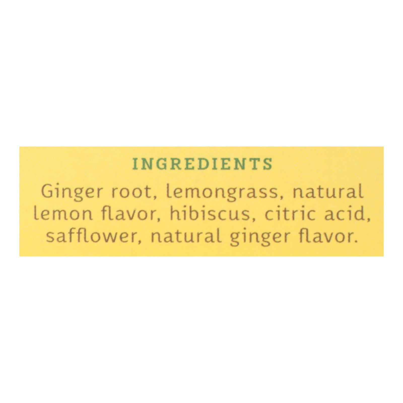 Stash Tea - Herbal - Lemon Ginger - 20 Bags - Case Of 6