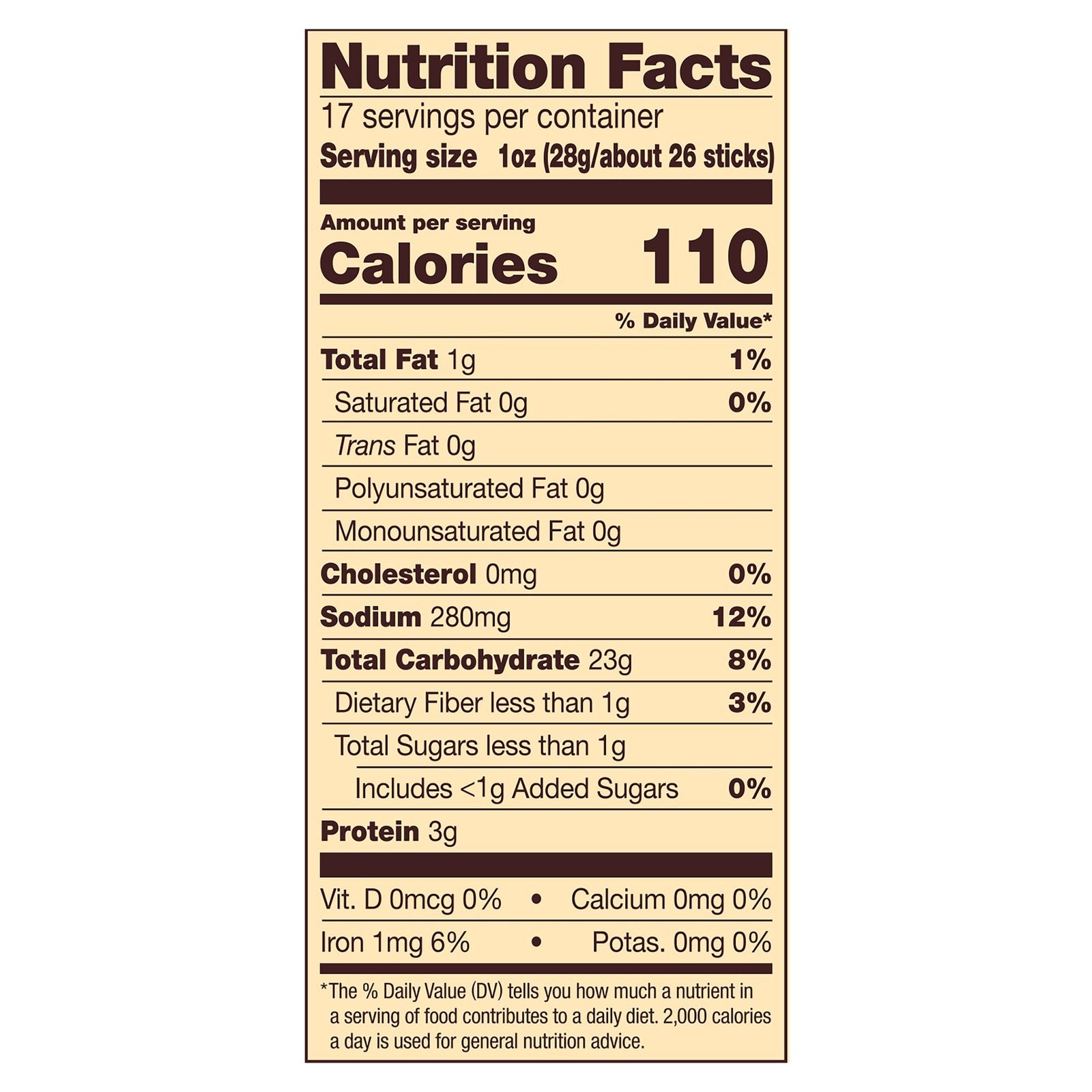 Snyder's Pretzel Sticks Family Size - 6 Pack, 17 Oz Each