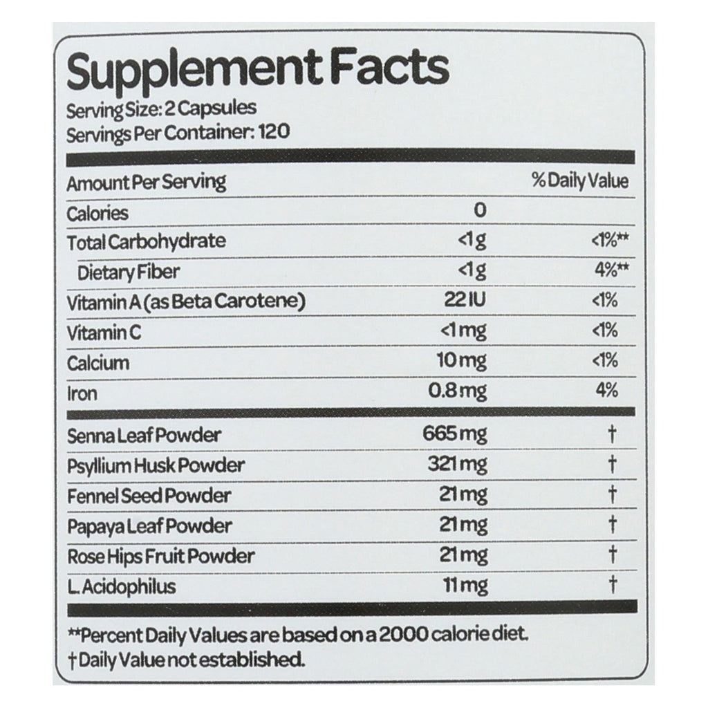 Health Plus - Super Colon Cleanse - 500 Mg - 240 Capsules