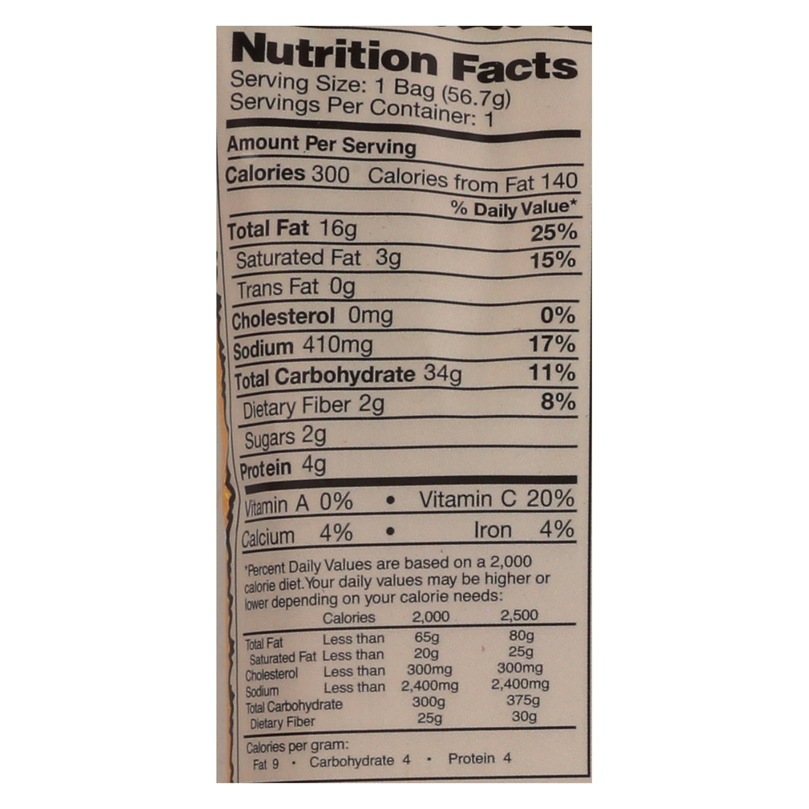 Dirty Sour Cream & Onion Chips, Case of 25 - 2 Oz Each