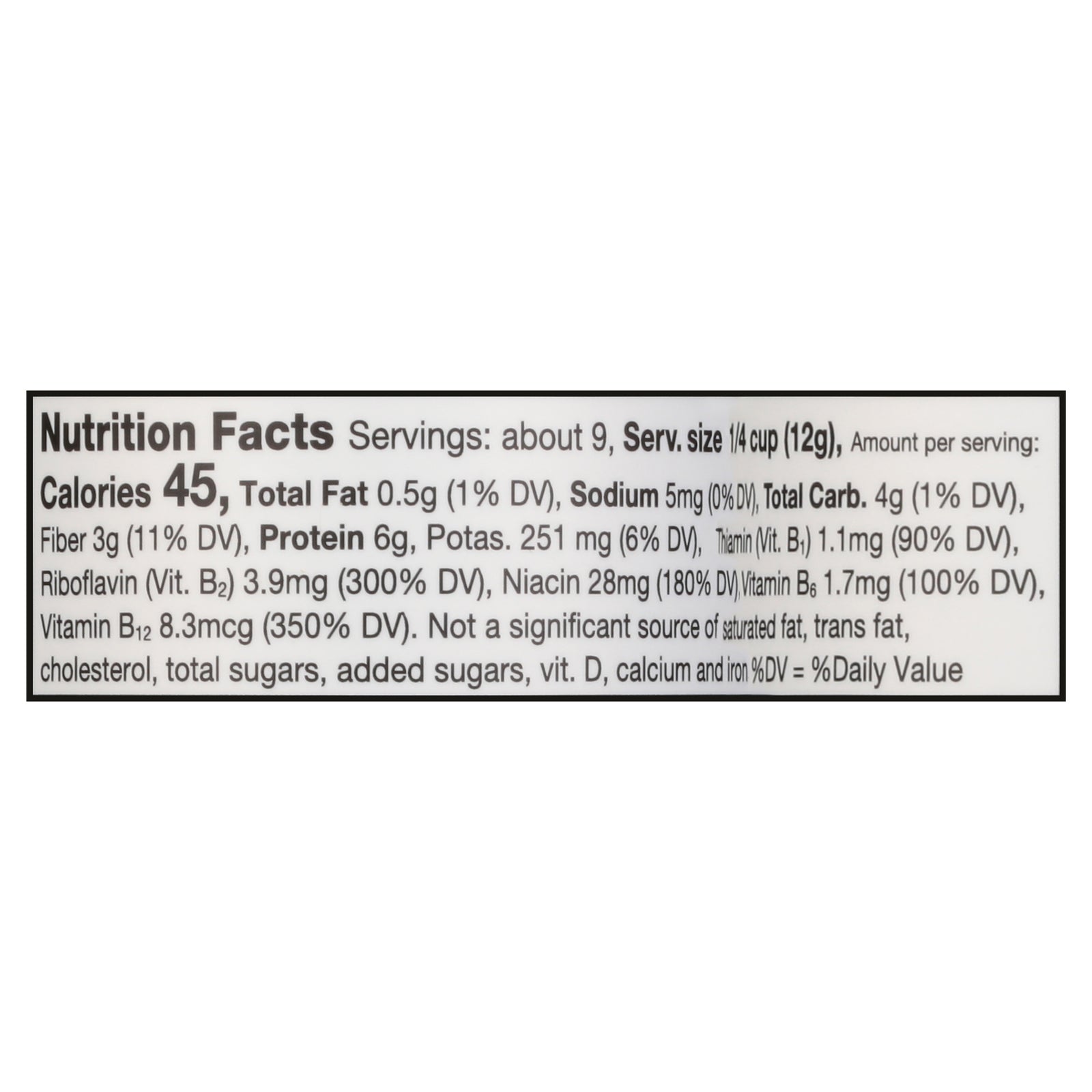 Frontier Nutritional Yeast - Premium 3.6 Oz