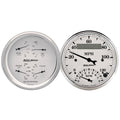 AutoMeter Gauge Kit 2 Pc. Quad & Tach/Speedo 3-3/8in. Old Tyme White 1620