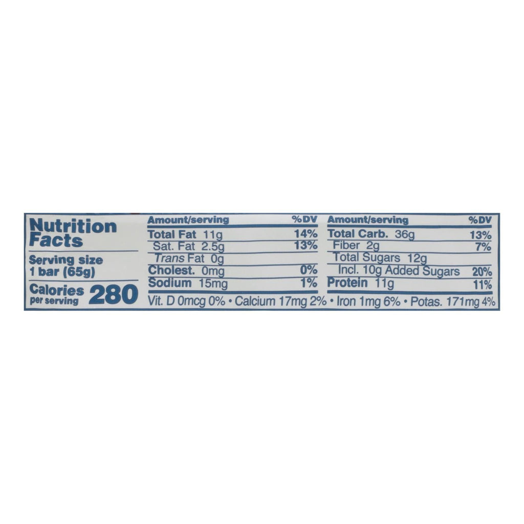 Gomacro Organic Macrobar - Peanut Protein - 2.3 Oz Bars - Case Of 12