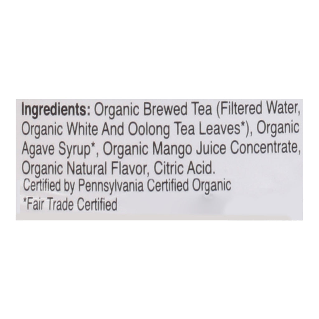 Just Ice Tea - Tea Og2 White Mango - CS of 12-16 FZ