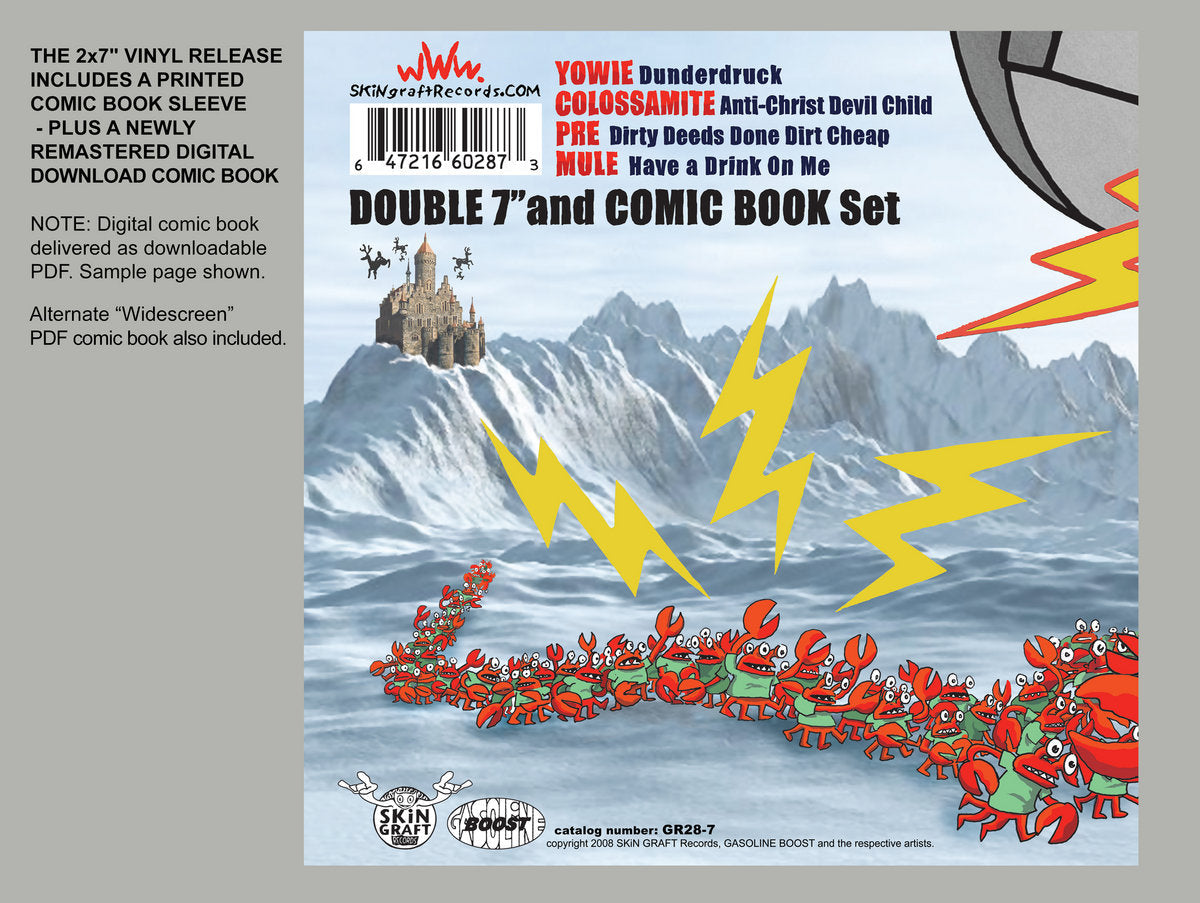 Sides 11-14 - Yowie / Colossamite / Pre / Mule 2x 7" + Comic Book