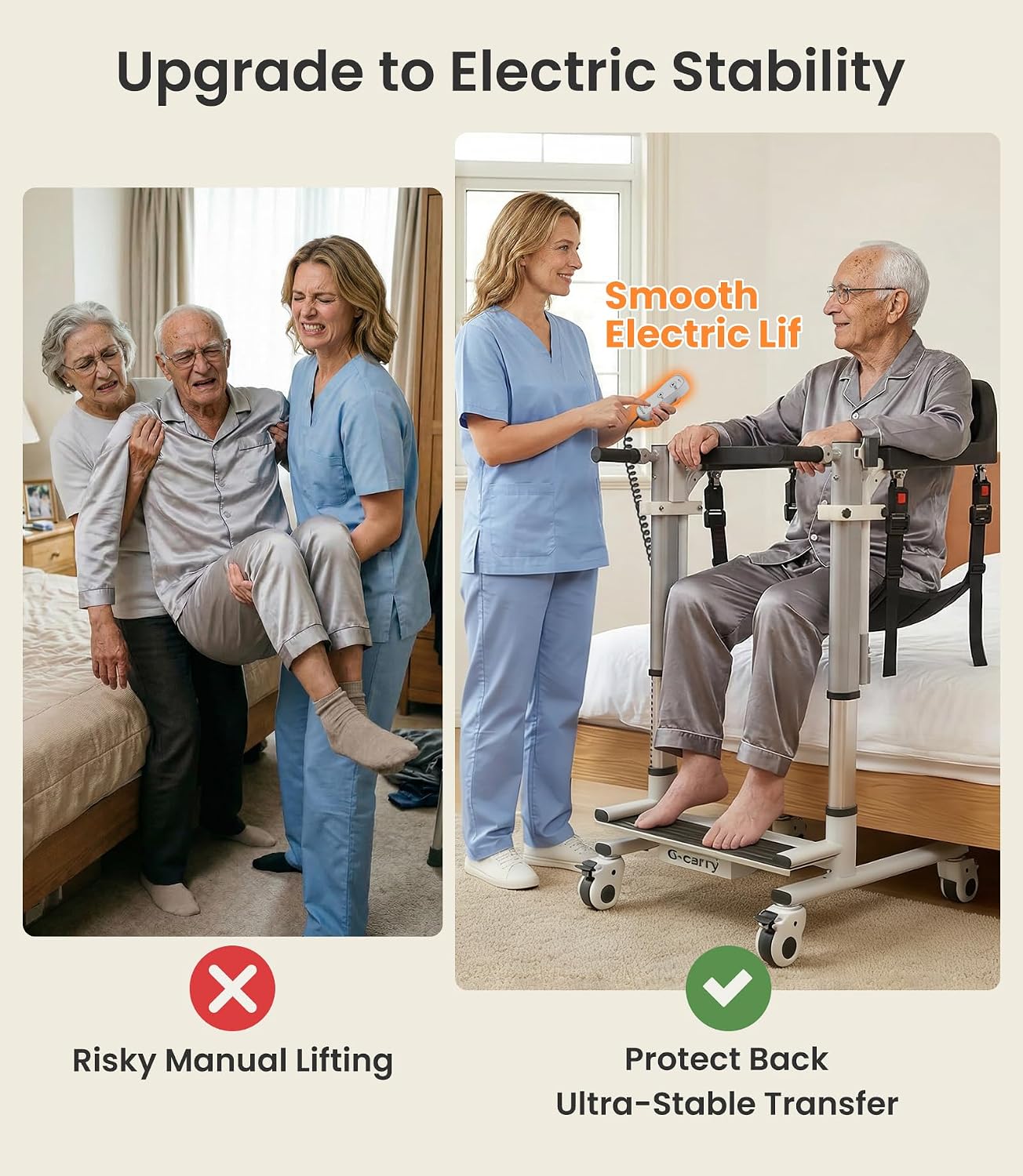Electric Transfer Lift Chair for Home Care