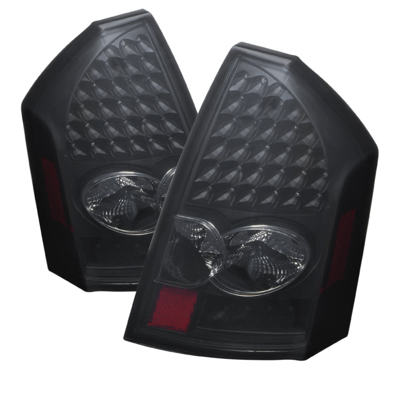 SPYDER Xtune Chrysler 300 05-07 LED Tail Lights Black Smoke ALT-JH-CHR305-LED-BKSM 9027574