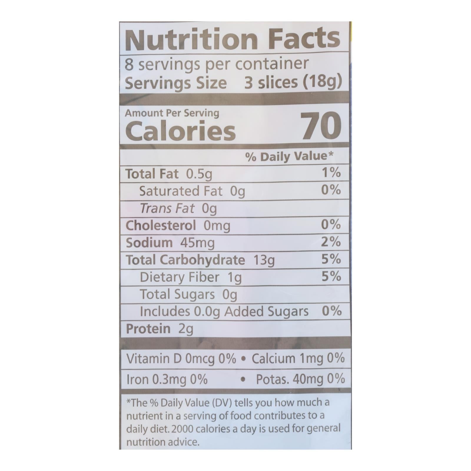 Real Foods Organic Corn Thins - Case Of 6 - 5.3 Oz.