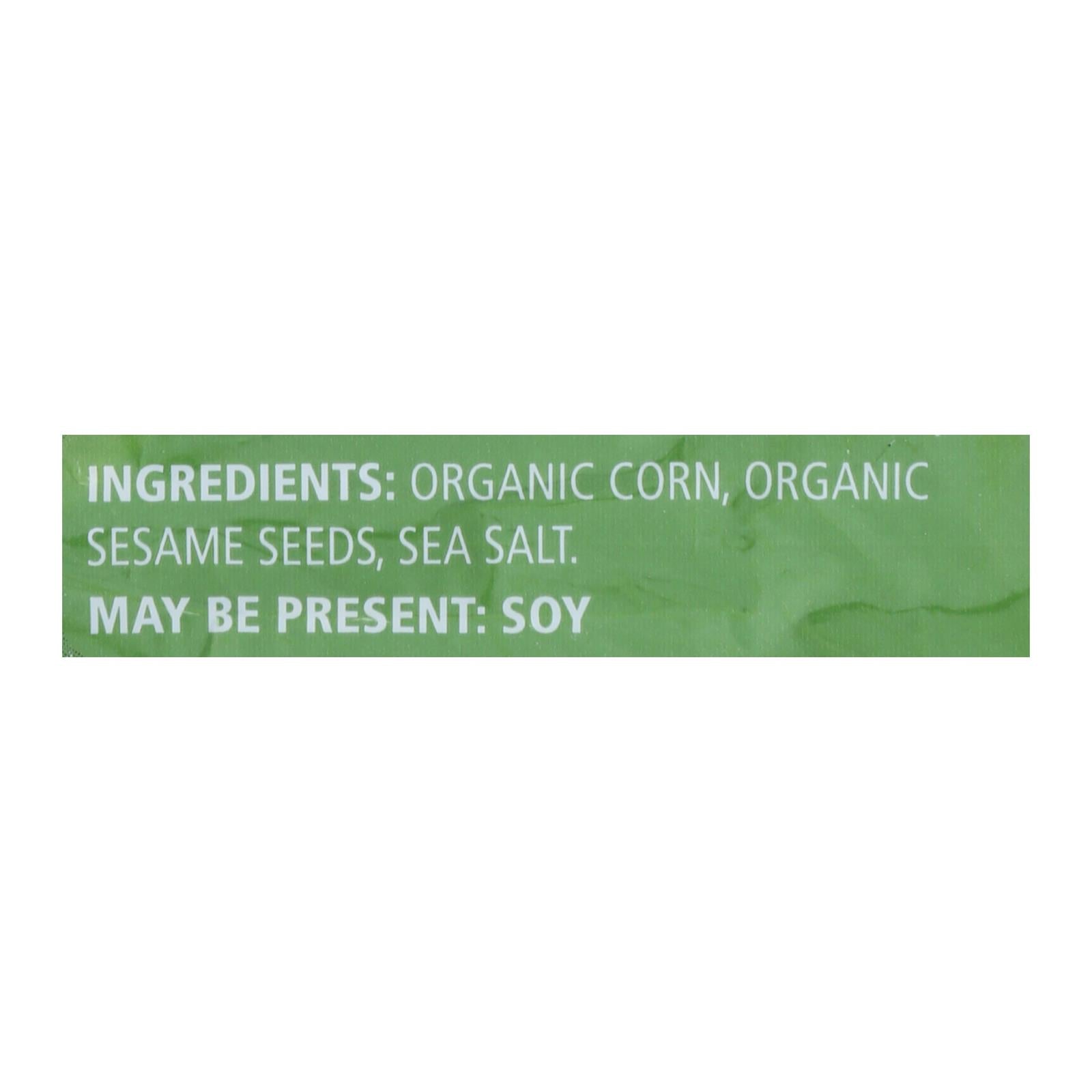Real Foods Organic Corn Thins - Sesame - Case Of 6 - 5.3 Oz.