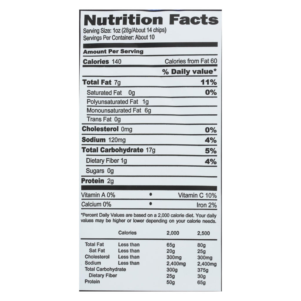Boulder Canyon Avocado Oil Sea Salt Chips, 12 Pack, 10oz