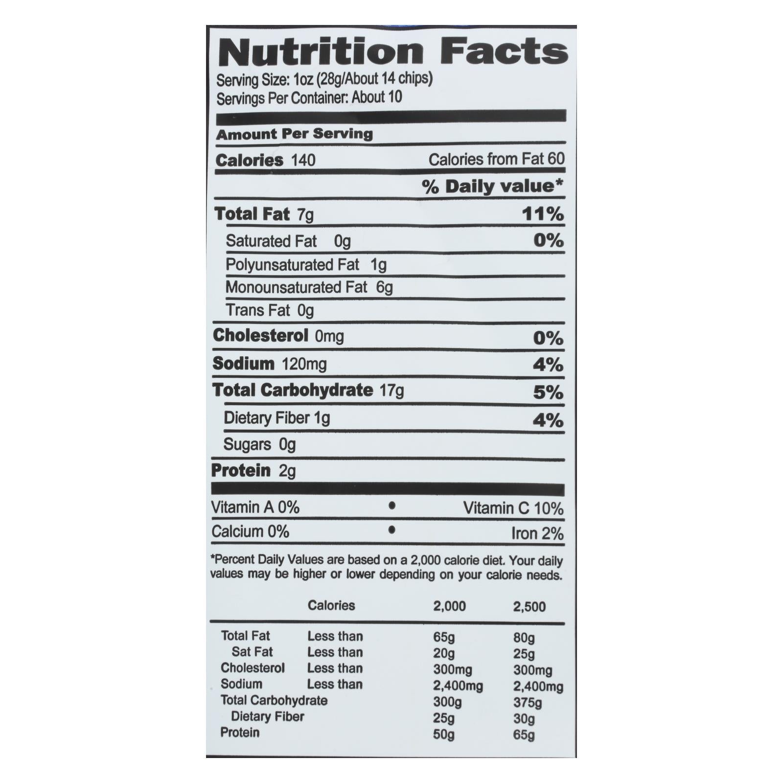 Boulder Canyon Avocado Oil Sea Salt Chips, 12 Pack, 10oz