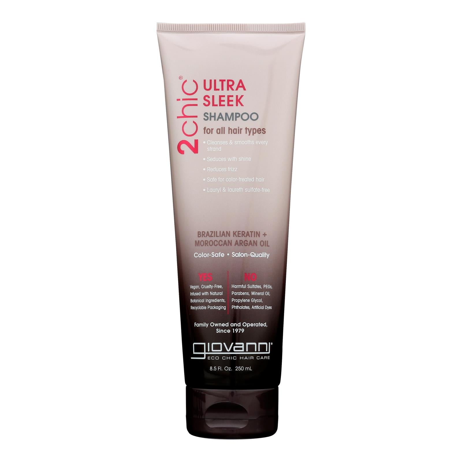 Giovanni Ultra-sleek Shampoo with Keratin & Argan Oil 8.5oz