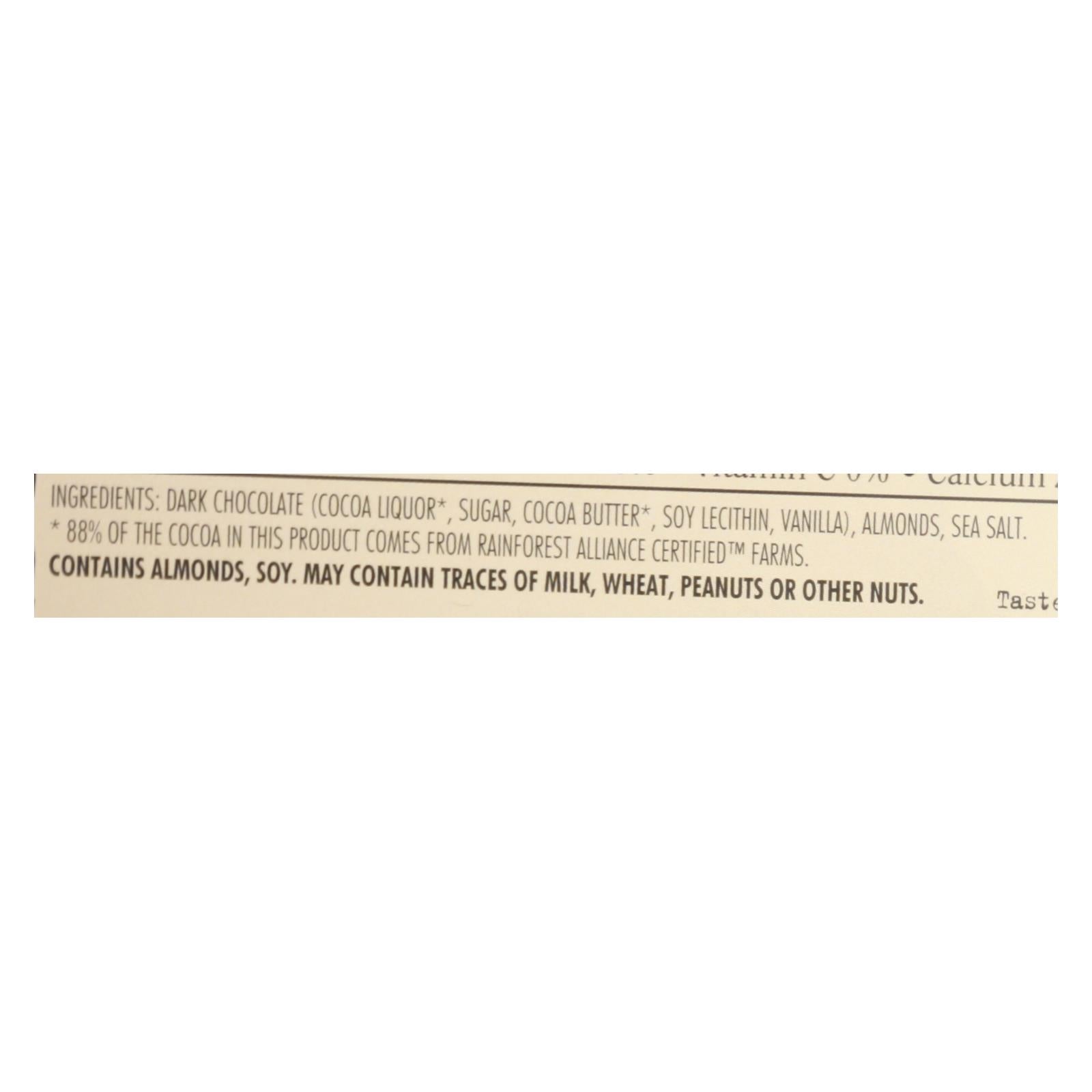 Chocolove Almond Sea Salt 70% Dark Chocolate, 12 Pack