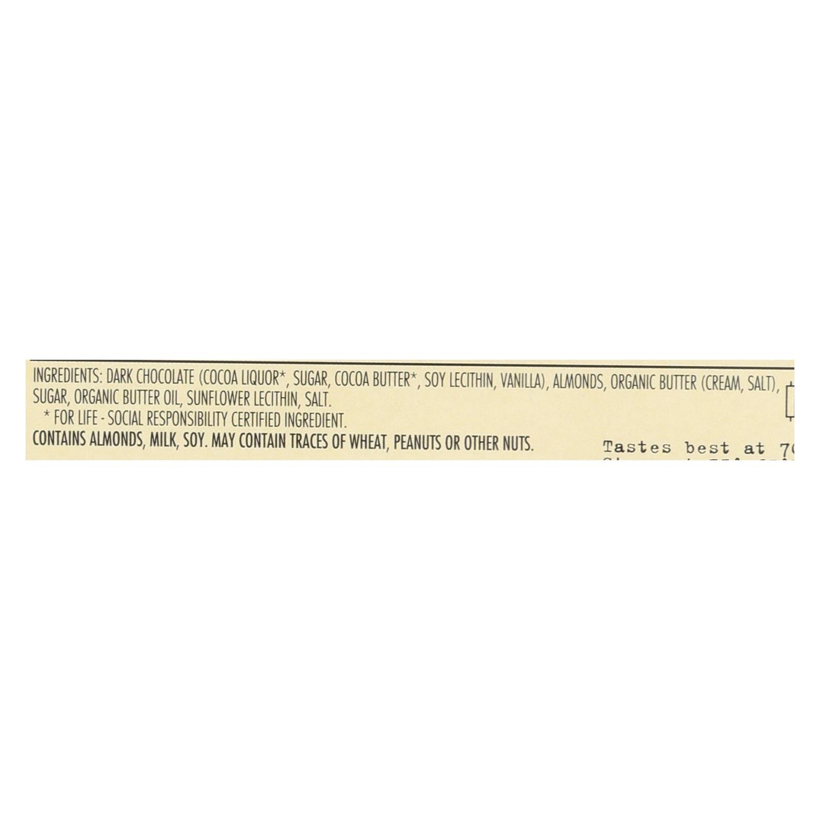 Chocolove Almond Toffee Sea Salt Dark Chocolate, 12-Pack