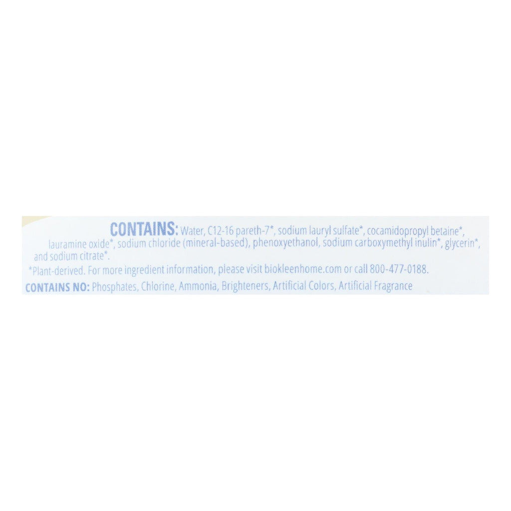 Biokleen Laundry Liquid - Free And Clear - 64 Oz