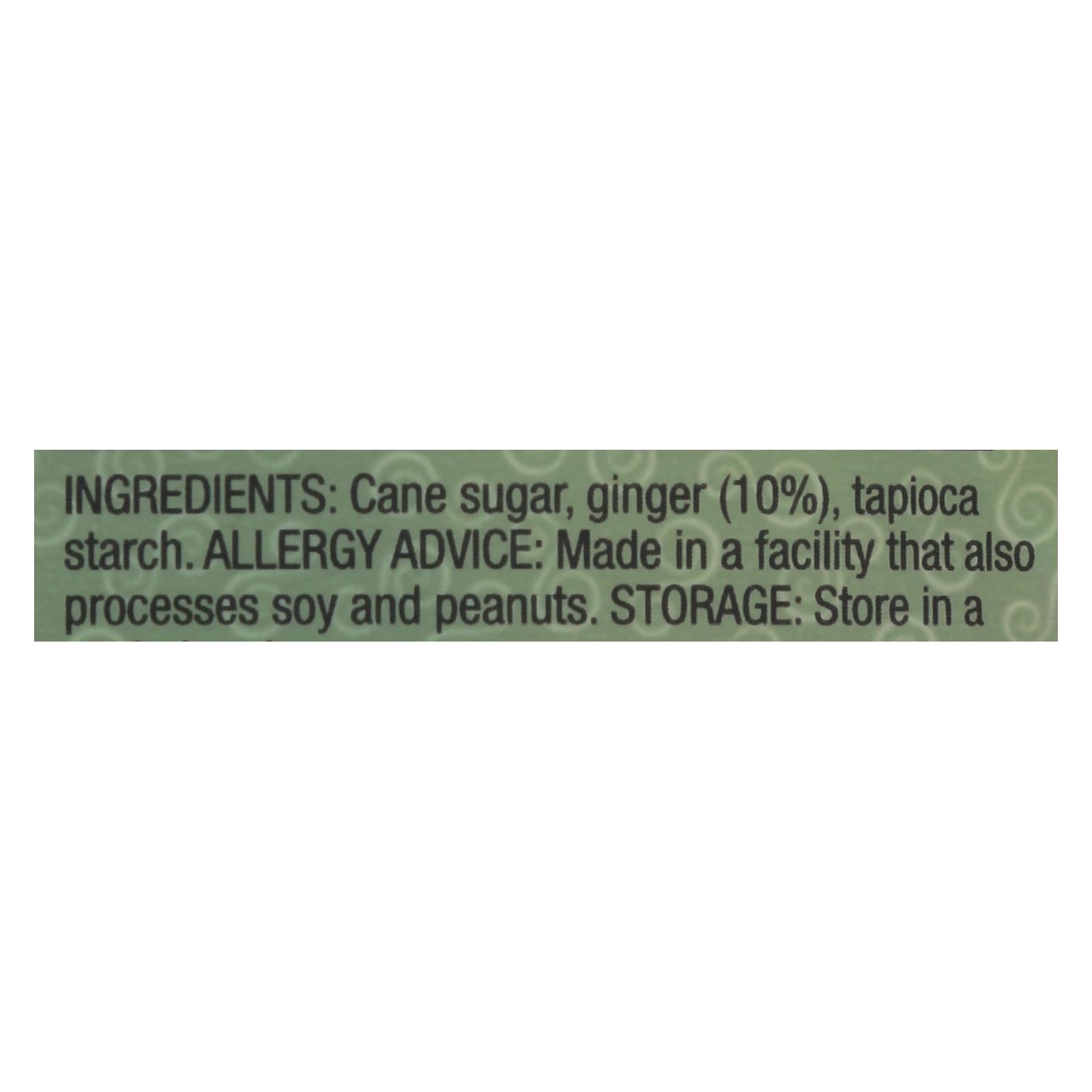 Gin Gins Chewy Ginger Candy, Original, Case of 12, 3 oz