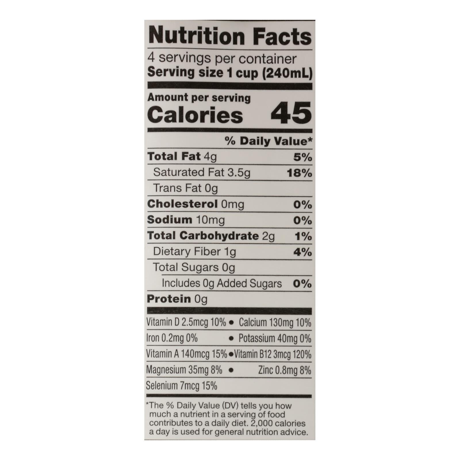 So Delicious Unsweetened Coconut Milk - 32 Fl Oz, Case of 12