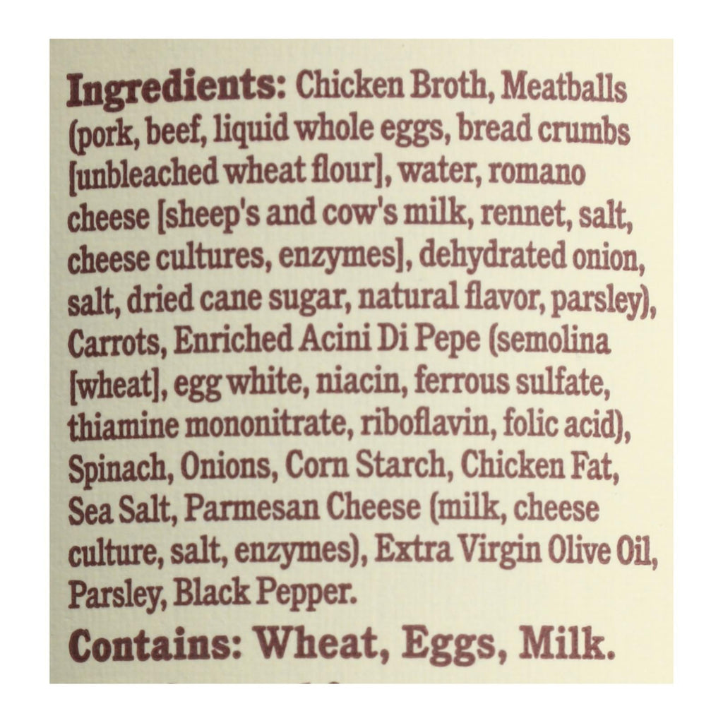 Rao's Italian Wedding Soup Case, 6-Pack, 16 OZ Each