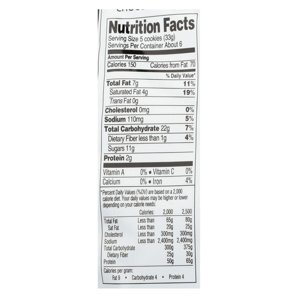 Newman's Own Organic Choc Chip Cookies, 7oz, Pack of 6